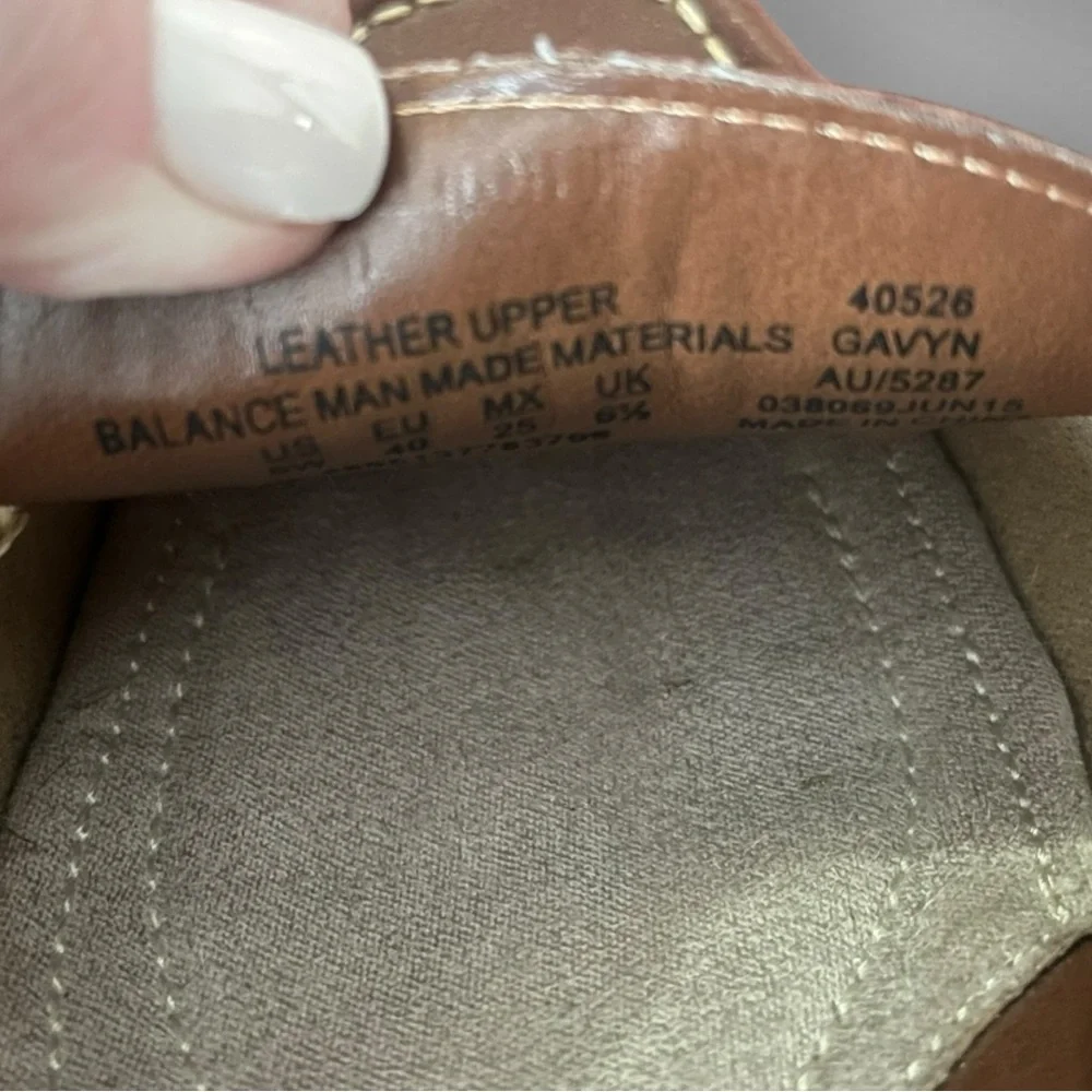 THOM MCAN Gavyn Women's Brown Leather Loafers With Buckle Detail Size‎ 8 | EUC